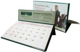 incorporate multi-colour imprints on desk calendars (at extra cost).