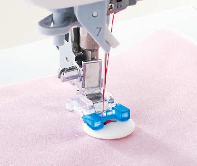 Use to accurately sew a buttonhole near a thick seam that is hard to reach. Also Used to Manually Create Oversize Buttonholes.