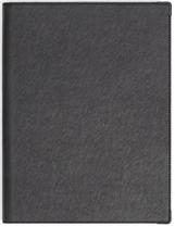 Presentation Books Non-refillable MEGABOOK Album - Black - 30 sleeves Description Suble textured semi-rigid, luxury stitched cover press-book Black saddle-stitching Black metal