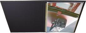Presentation Books refillable VOLGA MODEBOOK - Black - 10 sleeves Description The Modebook 121 is covered with a truly creative material.