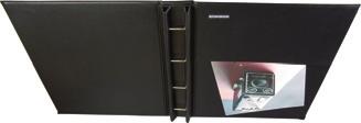 Photo PROFESSIONAL Post binder Book - STUDENT - Black Description Hand made mat silk touch cover Capacity 30 sheet-protectors (reference 908 and 904) Havy core board Padded front and black with