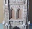 4. You can leave the recessed arches empty if you want, but I specifically designed them to hold miniatures (sort of like statues along the tops of