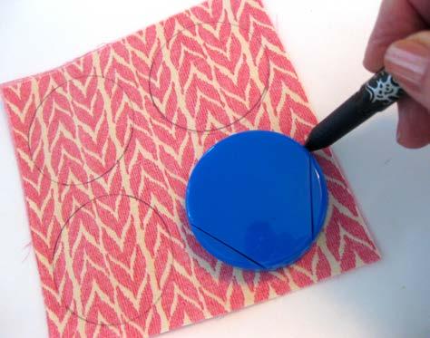 Hint - A small funnel is handy to use for filling the pincushion, but a taped paper cone with a hole in the small end also works well.