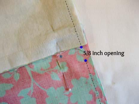 backstitch. Press the back seam open. Making the Boxed Bag Bottom 1.