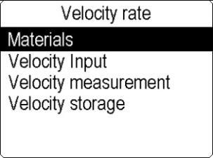 And users could measure the sound velocity by using the function Velocity measurement If the sound-velocity of the material to be measured is unknown, but the exact thickness of which is know. 1.
