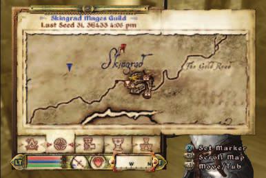Maps and Quests The Maps Section has five tabs, from left to right: Local Map, World Map, Active Quest, Current Quests, and Completed Quests. Local Map This shows your immediate surroundings.