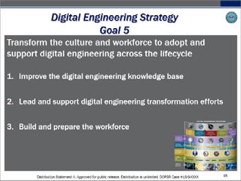 Notably, ME is also a change for the DoD for the culture and workforce with the shift from a program/ system
