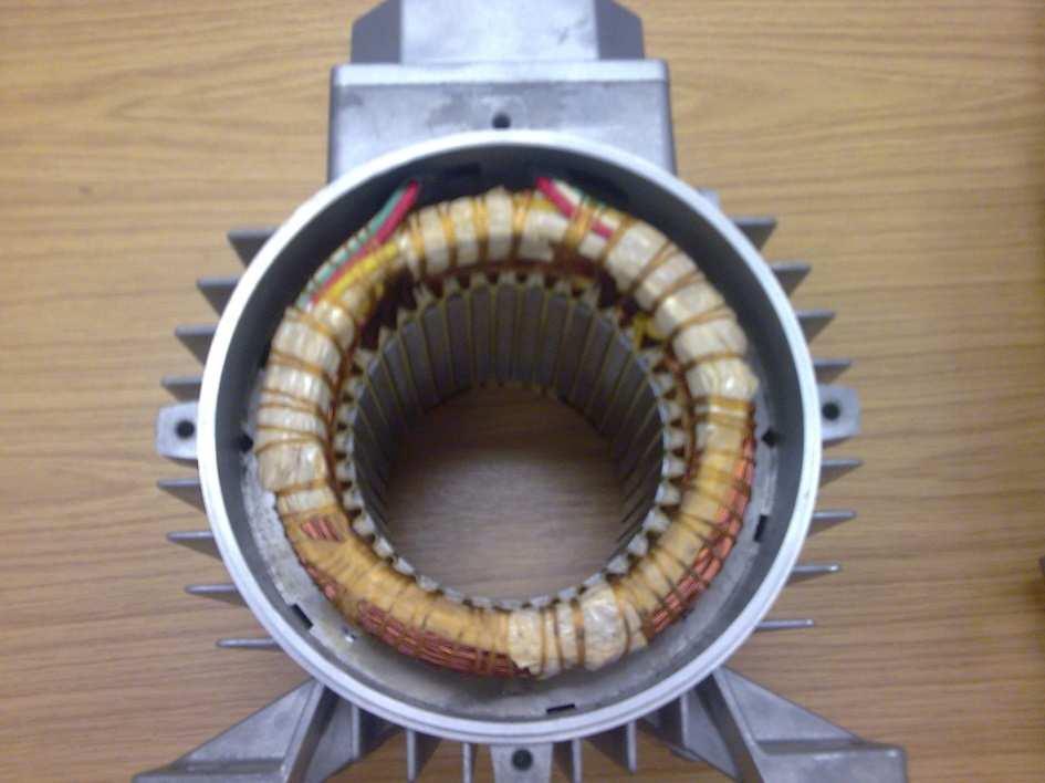 Figure 2.1-Photo of Induction Motor Stator used End Rings Rotor Bar Figure 2.