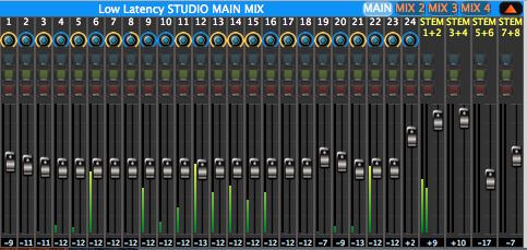Studio Mode When using the BlueBox to record in a studio environment, studio mode should be used.
