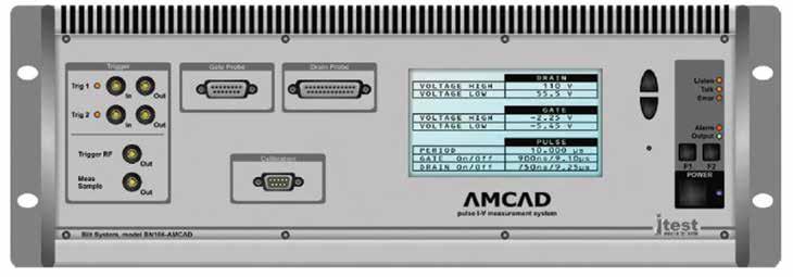 Bilt System model BN106-AMCAD pulse I-V measurement system. Two Probe System Dedicated performance for PIV and Load Pull applications: Drain Voltage PIV Switching between Vds High and Vds Low.