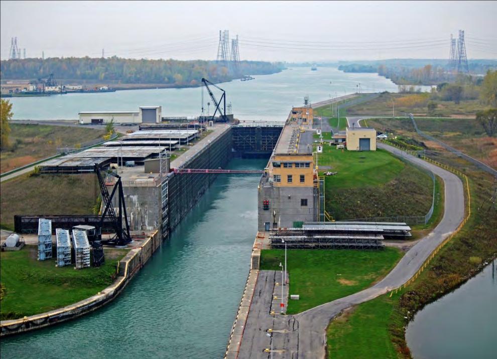 A Technological Marvel of its Day Longest deep draft waterway in the world. Modeled on the Panama Canal.