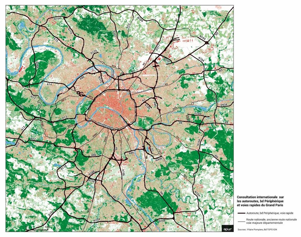 Highways, ring road, expressways of tomorrow in the Greater Paris