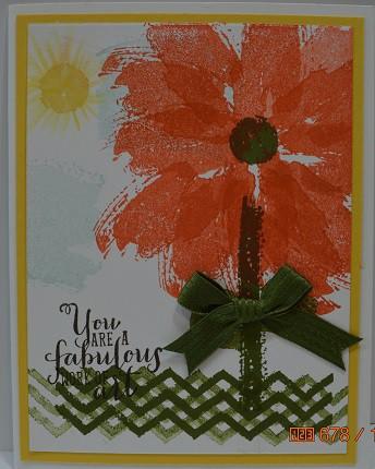 Would you like to create a fall card with a sunflower card?