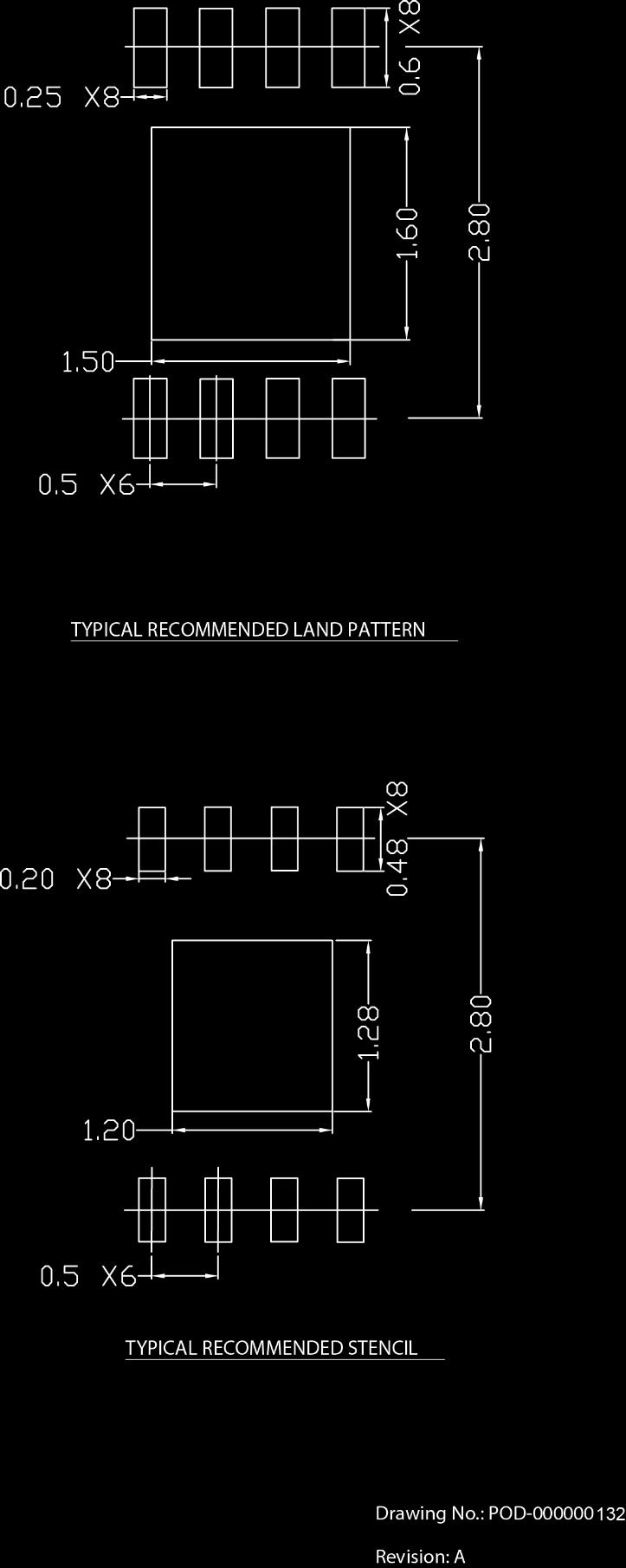 RECOMMENDED LAND PATTERN AND