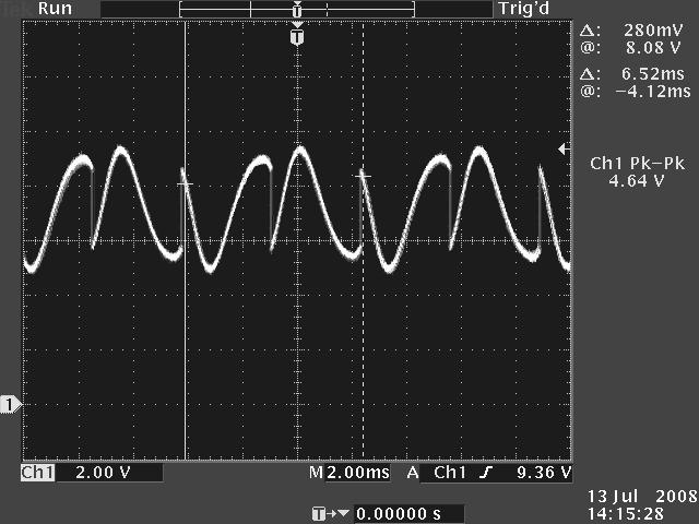 Wave form on J5 Tune both