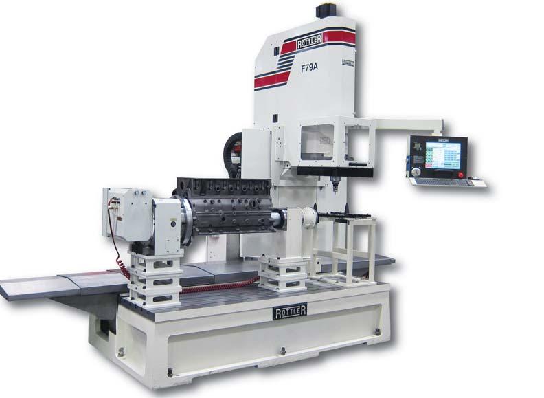 The F70 Series machines complete the range of Rottler machines that already exist. The large capacity of the F79A allows dual work stations so two jobs can be set up at once.