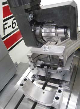 Rottler has developed a special fixture that aligns and locates each rod and cap for machining.