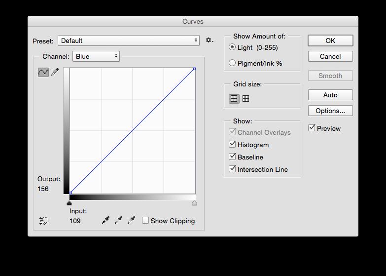 Default orientation of RGB tonal input bar Reading the curve: The curves dialogue box is really just a simple bar chart (with a lot of bars really close together) that shows how much ink or