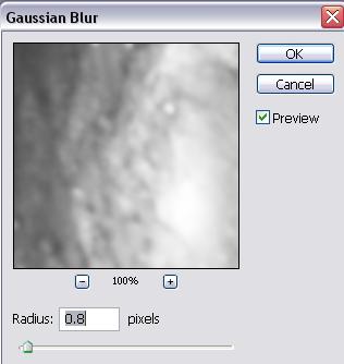 Set Gaussian Blur tool between.