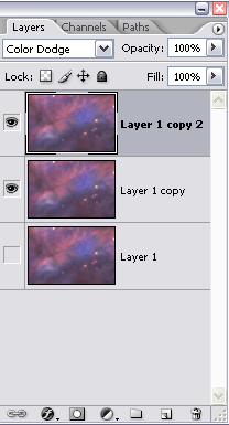 Method 4: Color dodge layering 1. Deselect Background layer 2.