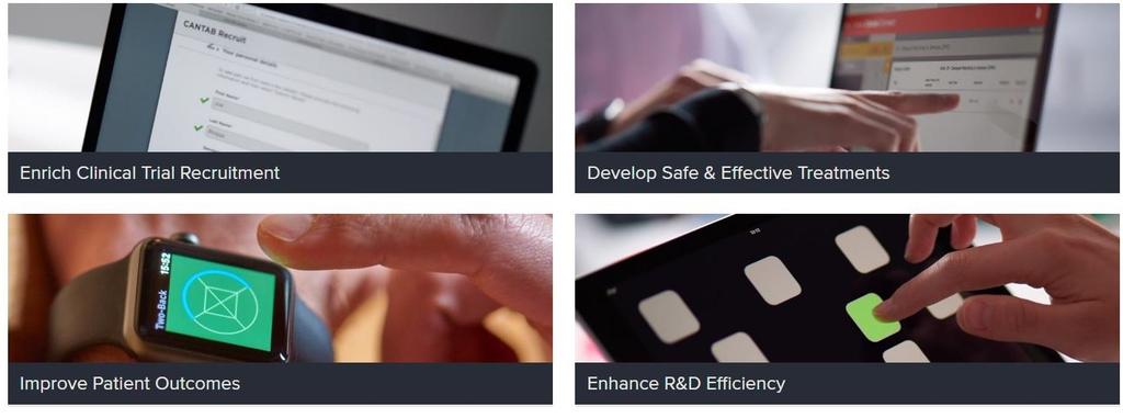 Innovation to optimise pharmaceutical R&D Reduce risks and increase chances of success Improve data quality & security Accelerate decision making Identify & recruit patients in trials & in