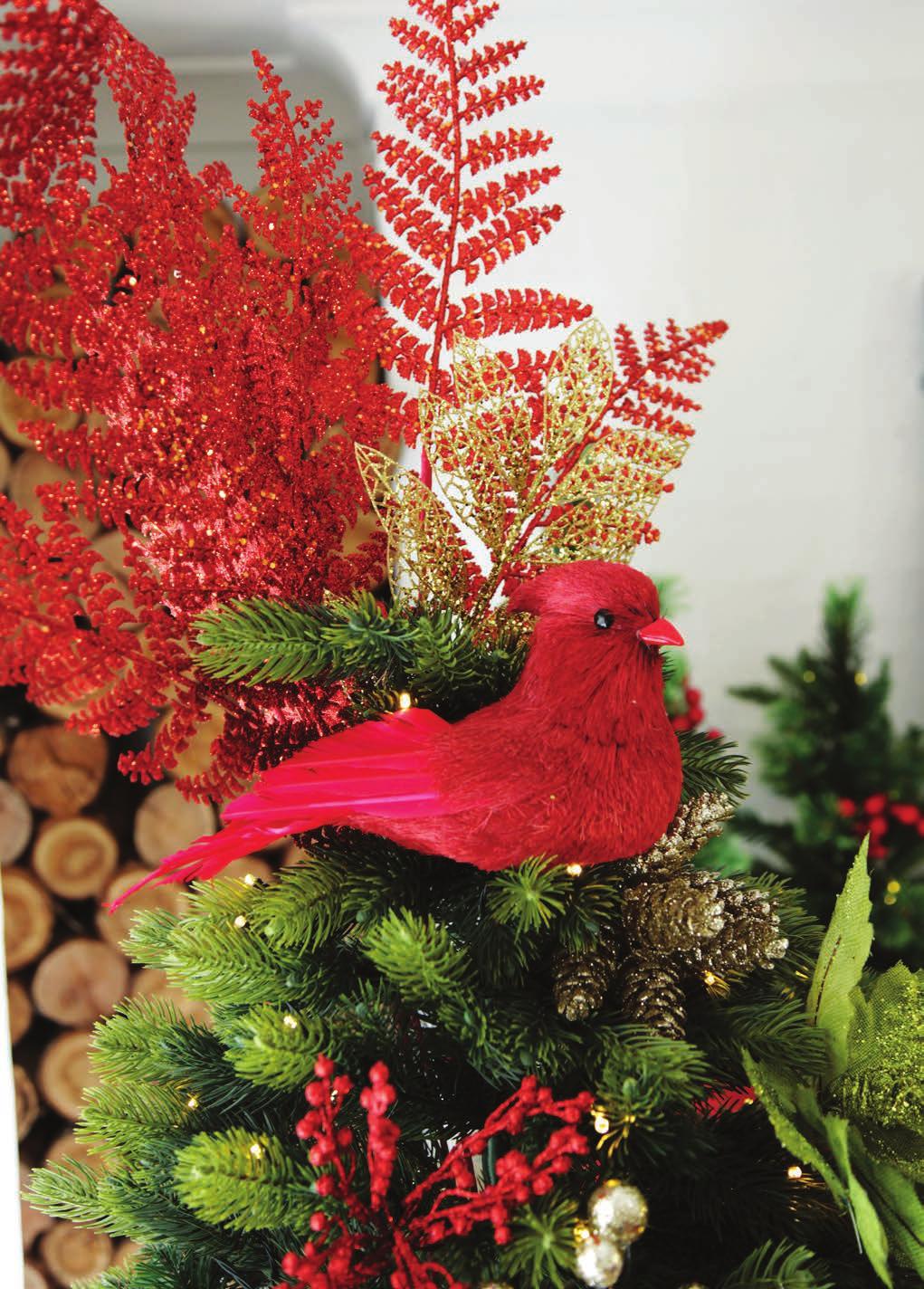 Make and Create A RUSTIC AND CHARMING FLORAL AND BIRD TREE TOPPER USING A SELECTION OF COMPLIMENTARY