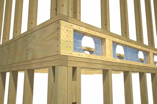 1.5 Load Spreaders (or rimboards) Where joists are offset from loadbearing studs, Plywood Load Spreaders (or rimboards) can be used instead of extra studs, wall plate blocking or a double top plate