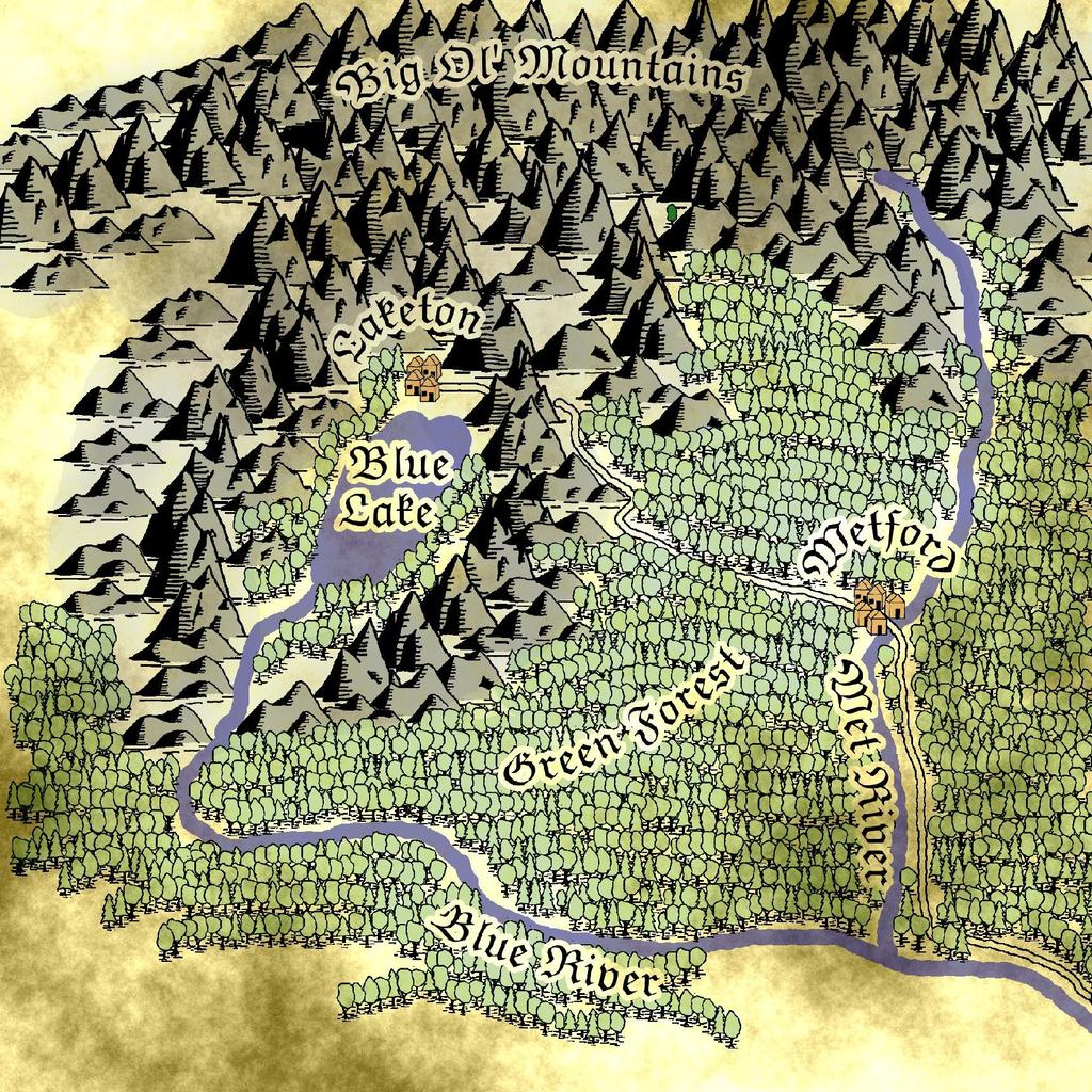 Introduction I am a big fan of the artistic style of map that is found in the front of all the fantasy novels I read while I was growing up.