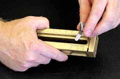 Use appropriate length center pin for thickness of material being cut.