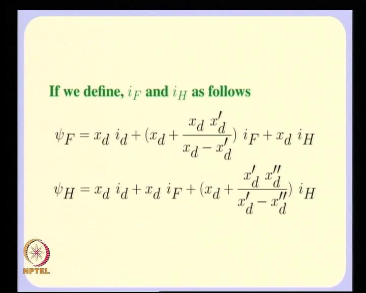 and this equation what I get is this. So, I am writing this d psi H by dt purely in terms of psi H i d psi H and psi F.