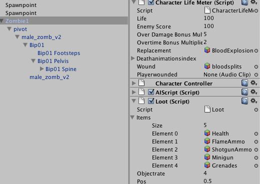 1. Create a new GameObject and name it as you like, this will be the main enemy controller 2. Add the Character Controller Component. 3.
