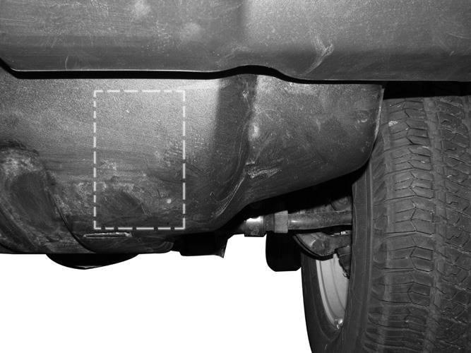 Driver/left Bull Bar Bracket attached to