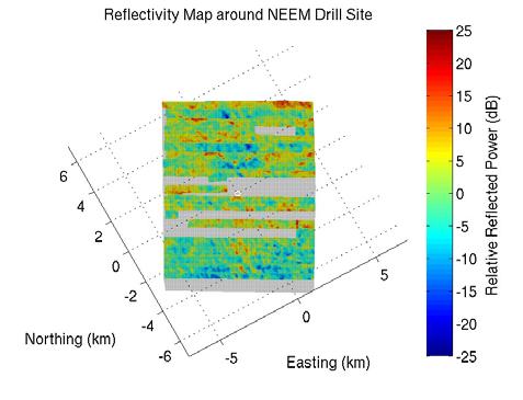 Basal Conditions: Multi-Frequency Radar return from the ice bed depends on: Dielectric contrast Roughness Ice loss Segment data in multiple bands: Estimate roughness Loss