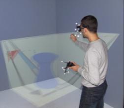 phase are sent in real-time to the 3D environment.