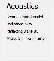 MANATEE demonstration: set-up of the acoustic model Option 1: SEMI-ANALYTICAL ACOUSTIC MODEL