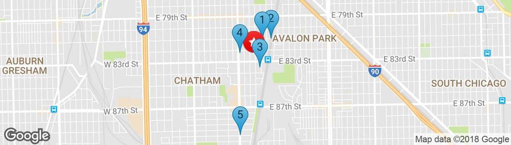 Sale Comps Map SUBJECT PROPERTY 8208-10 S. Ingleside Avenue, Chicago, IL 60619 8107 S. ELLIS AVENUE 1 Chicago, IL 8143 S. ELLIS AVENUE 2 Chicago, IL 8326-52 S.