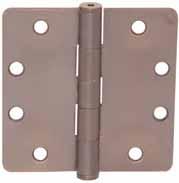 HEAVY DUTY HINGES, PLAIN BEARING 4 1 /2 x 4 1 /2 Prices are per Pair - All Hinges Supplied with Screws 9202510B 9201526 4 1 /2 x 4 1 /2 Heavy Duty 1/4 Radius, Oil