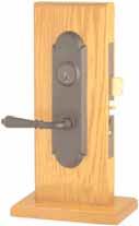 SANDCAST BRONZE & STEEL KNOB BY KNOB & LEVER BY LEVER MORTISE ENTRANCE HANDLESETS Entryset 3525 3125 Rectangular Monolithic Trim Style Cheyenne Trim Style Rectangular Monolithic Style (complete