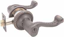 BRASS KEY IN LEVERSETS Includes Latch and Strike Plate Schlage C Keyway Standard Door Prep and Installation Key in Lever, Cortina with Regular Rosette Key in Lever, Rope with Rope Rosette Key in