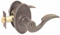 LOST WAX CAST BRONZE KEY IN KNOBSET AND LEVERSET Includes Latch and Strike Plate Schlage C Keyway Standard Door Prep and Installation Key in Knob, Petal