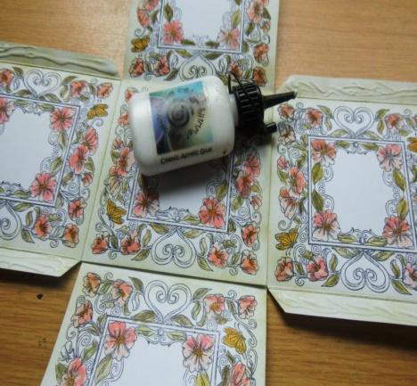 Dividing the original card in 3 makes for a perfect measurement for ease of