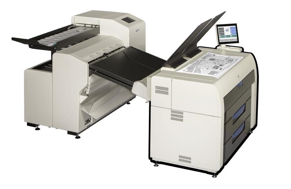 conveniently and quickly fan fold documents with KIP 7770 print systems.