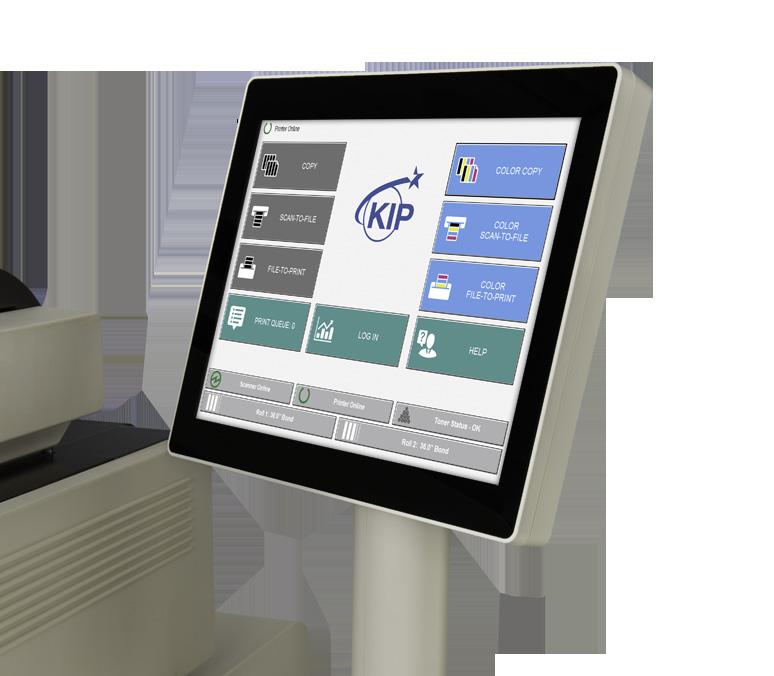 Total Print Management Applications Included with KIP 7770 Systems KIP software apps are the most complete solution designed specifically for B&W and color wide format document management.