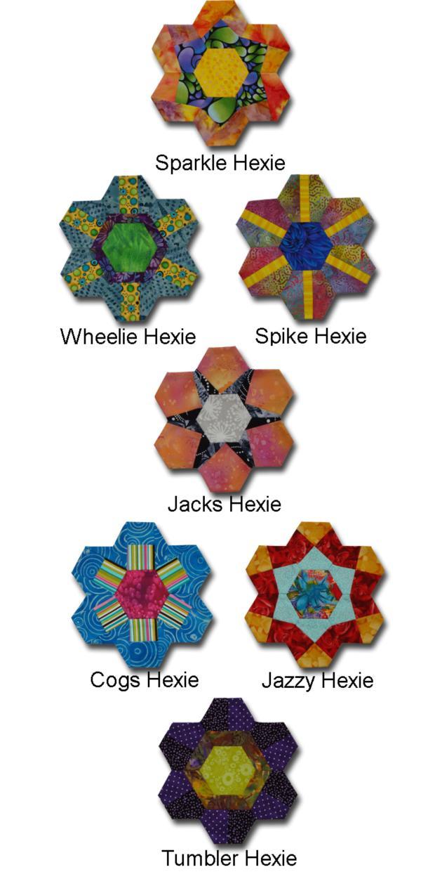 #302 PIECED HEXIE BUFFET March 14, 2015 All Levels Join me and learn how to take the Hexie to a whole new level with my Pieced Hexies Patterns.