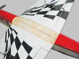 with a felt pen. Do not press too hard on the fairing otherwise it may distort and spread wider than the fuselage.
