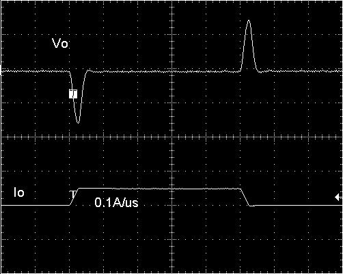Typical Converter Efficiency versus Output Current at room temperature (V o = 3.3V). OUTPUT VOLTAGE VO (V) (50mV/div) TIME, t (1 s/div) Figure 3. Typical Output Ripple and Noise at V o = 3.