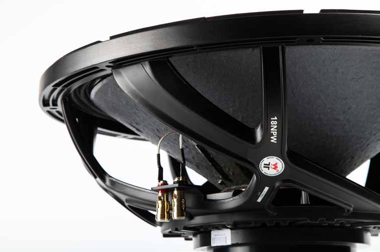 12FIND Ideal for high output, high power subwoofers, with band pass or port loaded enclosure designs. Ferrite Low Frequency Woofer Ordering code: 12FIND-127 Cont. Power Sens. Freq. Range VC Dia.