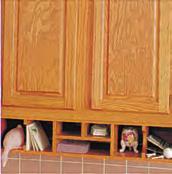 All cabinets get stained and sealed and are protected with a durable topcoat.