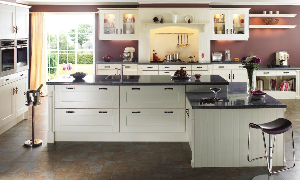 Gresham Ivory This Ivory finish is very adaptable as either a country kitchen or