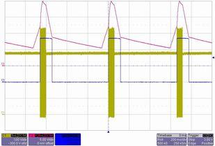 Measured Waveforms Figure 14. 90 V AC /60 Hz, Output Short (Ch1: Drain, Ch2: V DD, Ch3: FB) Figure 15.